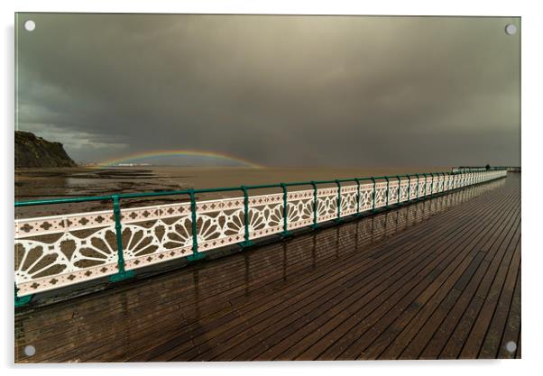 Rainbow on the horizon Acrylic by Andrew Richards