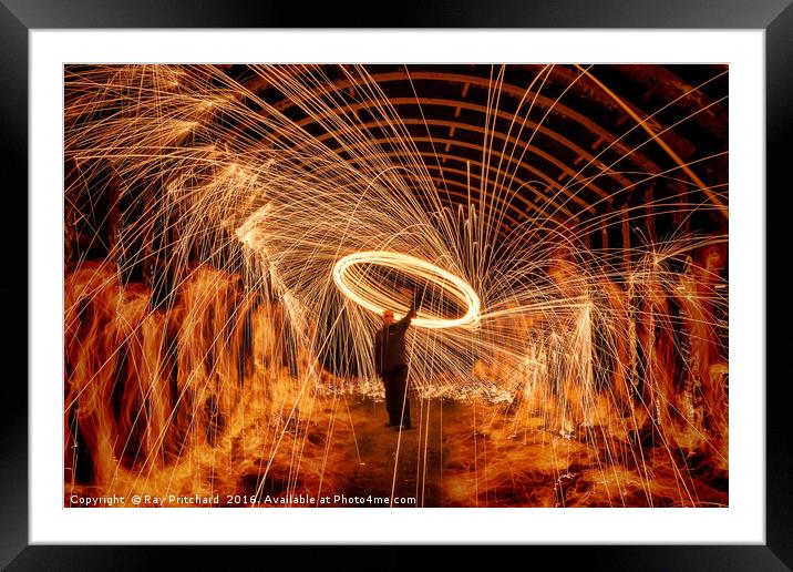 Inferno Framed Mounted Print by Ray Pritchard