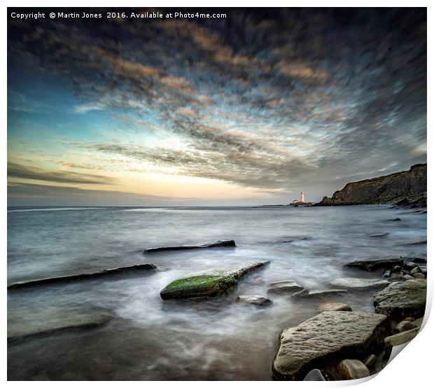 The Rocks of Old Hartley Print by K7 Photography