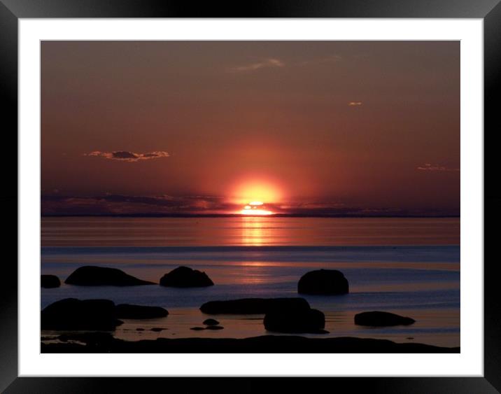 Shock-wave Sunset Framed Mounted Print by dan Comeau