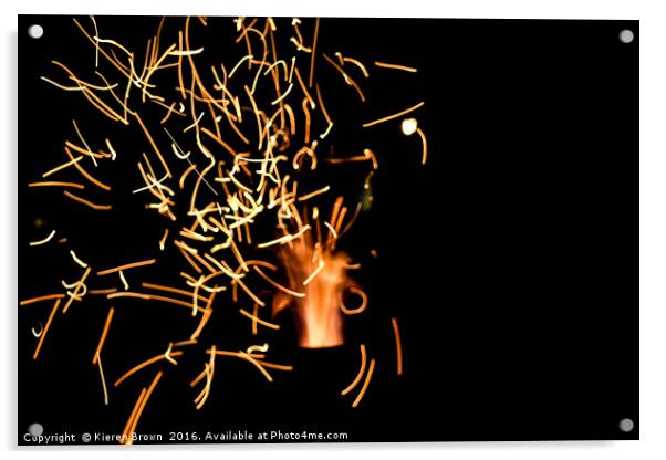 "Fire Fly's" Acrylic by Kieren Brown