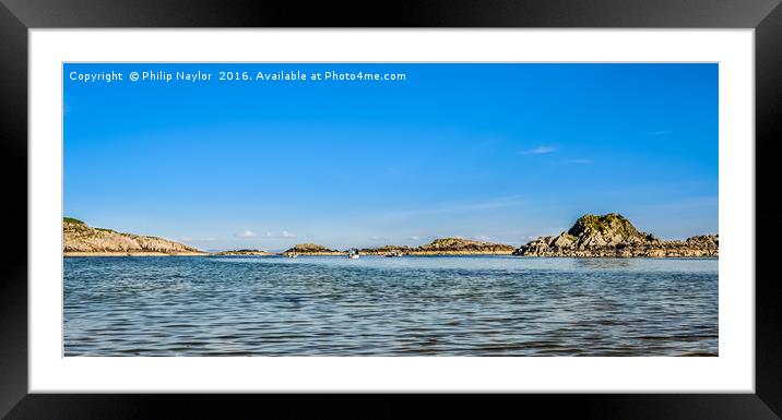 Seascape at The Isle of Mull Framed Mounted Print by Naylor's Photography