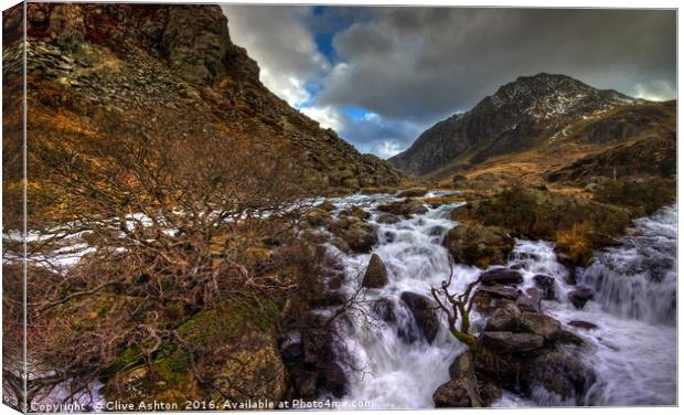 Tryfan Canvas Print by Clive Ashton