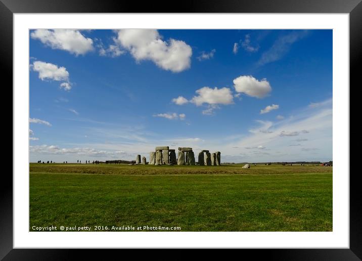                                stonehenge Framed Mounted Print by paul petty
