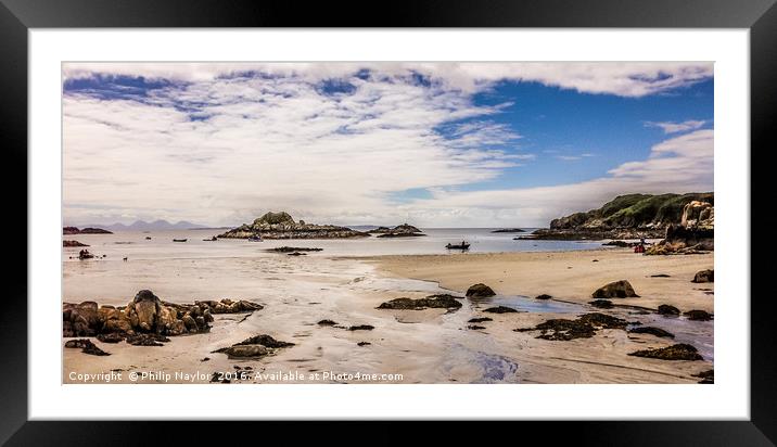 Gentle relaxation on the Islands Beach........... Framed Mounted Print by Naylor's Photography