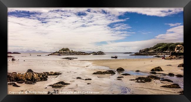 Gentle relaxation on the Islands Beach........... Framed Print by Naylor's Photography