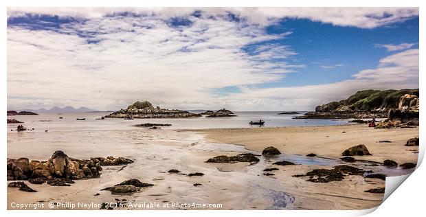Gentle relaxation on the Islands Beach........... Print by Naylor's Photography