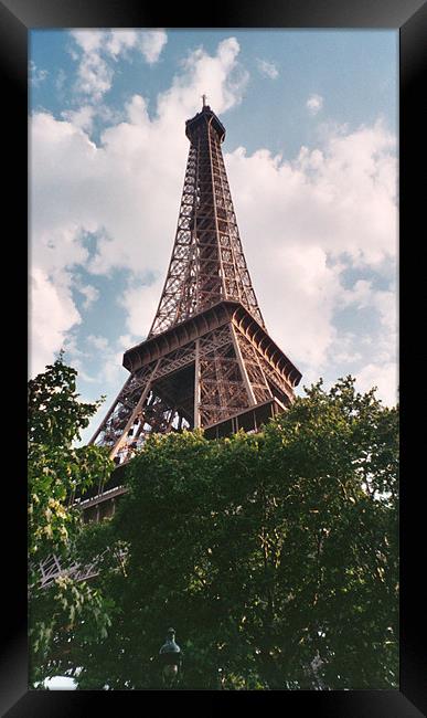 Eiffel Tower Framed Print by rachael purdy