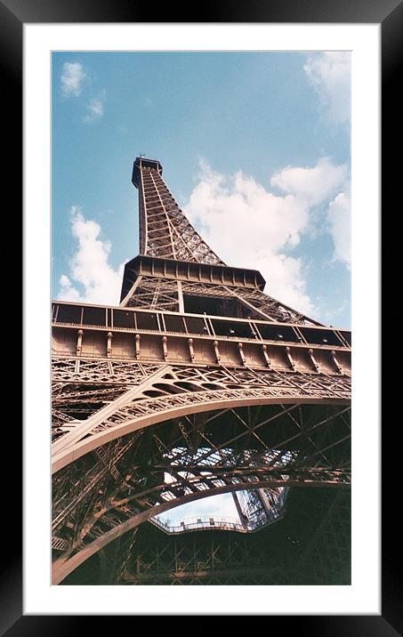The eiffel tower Framed Mounted Print by rachael purdy