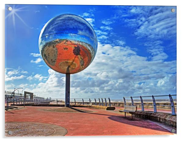 Reflections of Blackpool Acrylic by David McCulloch
