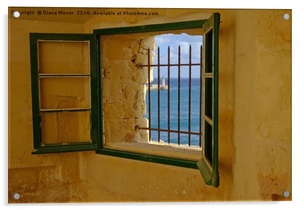 Fort Saint Elmo Valletta Acrylic by Diana Mower