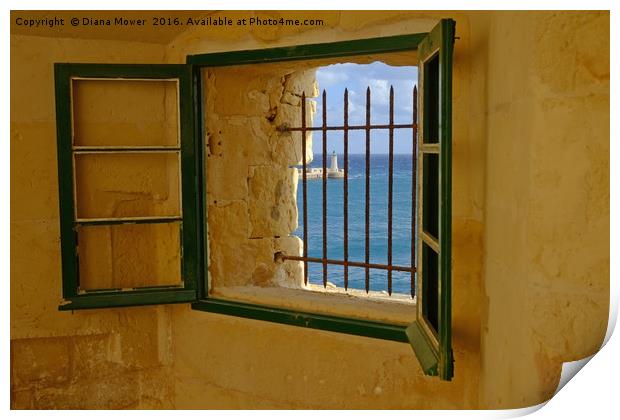 Fort Saint Elmo Valletta Print by Diana Mower