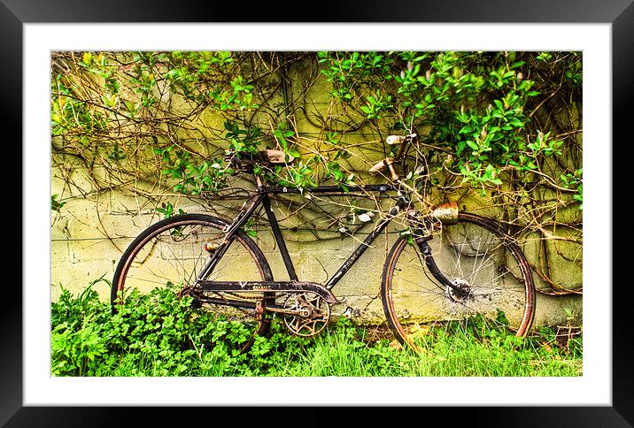 The Forgotten Bike Framed Mounted Print by Jim kernan