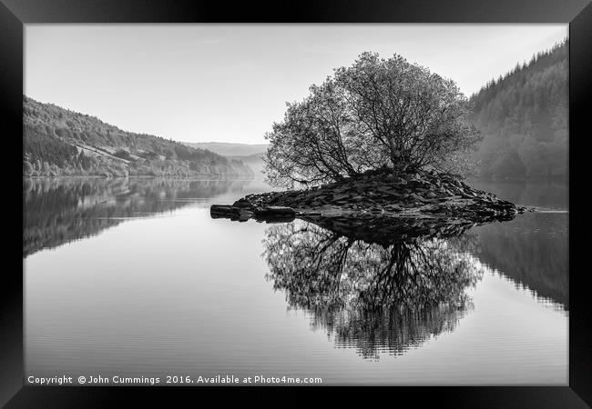 Lake Vyrnwy Reflections Framed Print by John Cummings