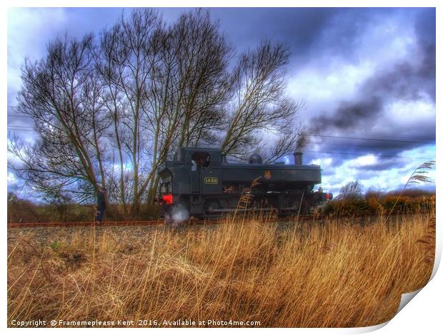 Steam engine in Tenterden Print by Framemeplease UK