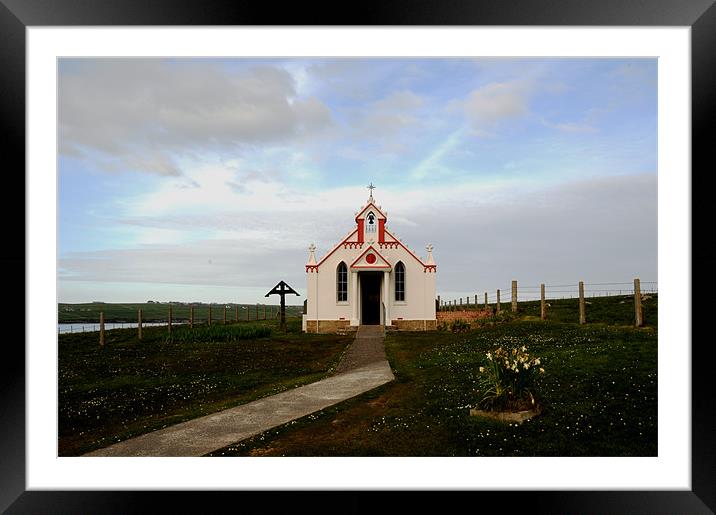 Orkney's Italian Chapel Framed Mounted Print by Gö Vān