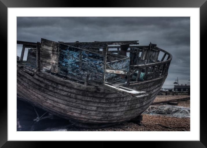 Abandoned Fishing Boat Framed Mounted Print by Jessica Leader