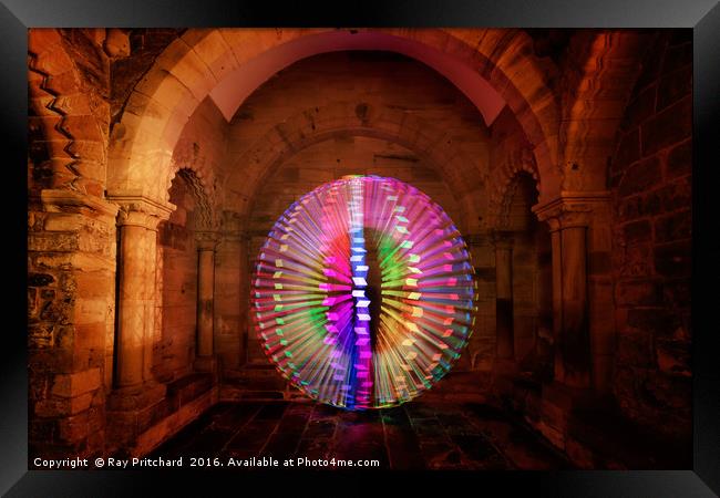 3d Orb of Light Framed Print by Ray Pritchard