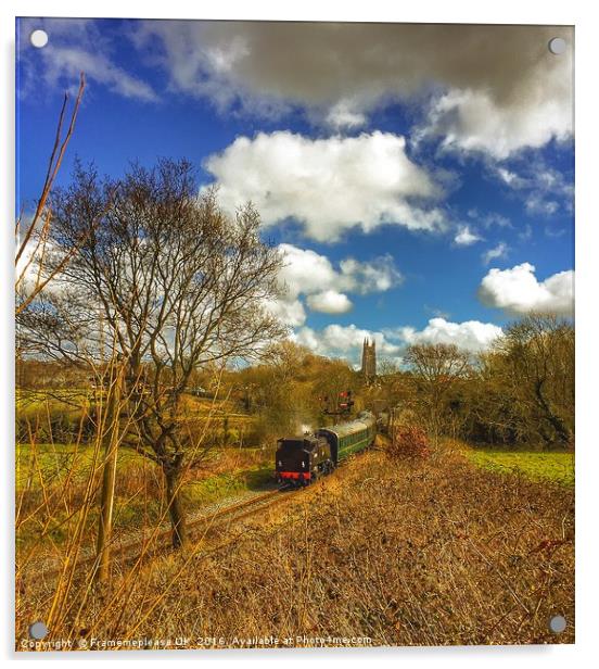 Arriving at Tenterden station Acrylic by Framemeplease UK