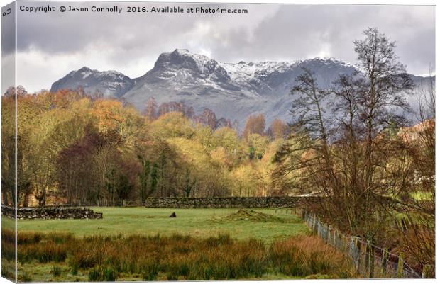 The Langdale Pikes Canvas Print by Jason Connolly