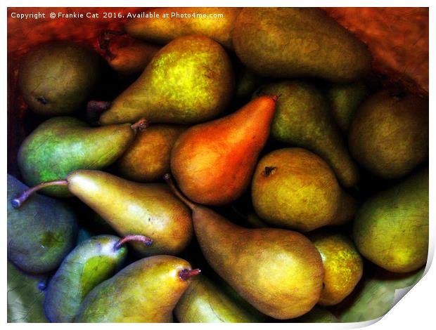 Still Life with Pears Print by Frankie Cat