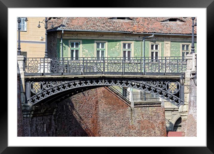 The bridge of Lies Sibiu Romania Framed Mounted Print by Adrian Bud