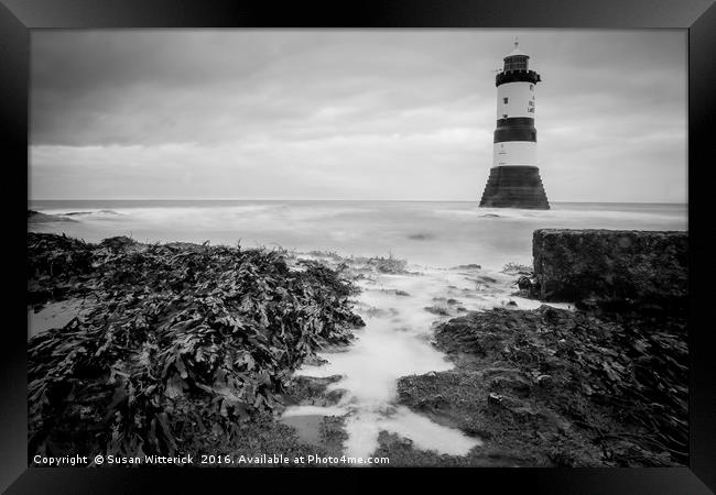 Penmon Lighthouse Framed Print by Susan Witterick