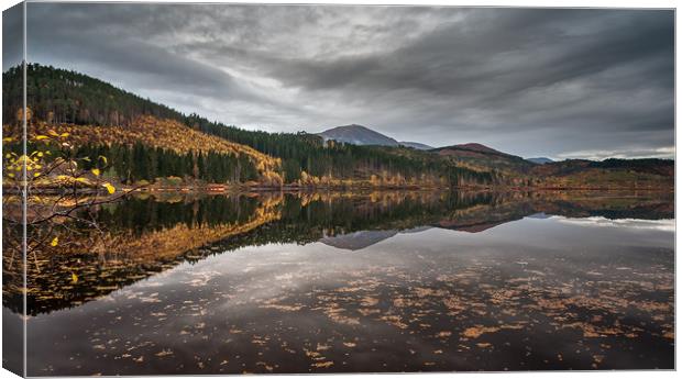Loch Garry Reflections Canvas Print by Paul Andrews