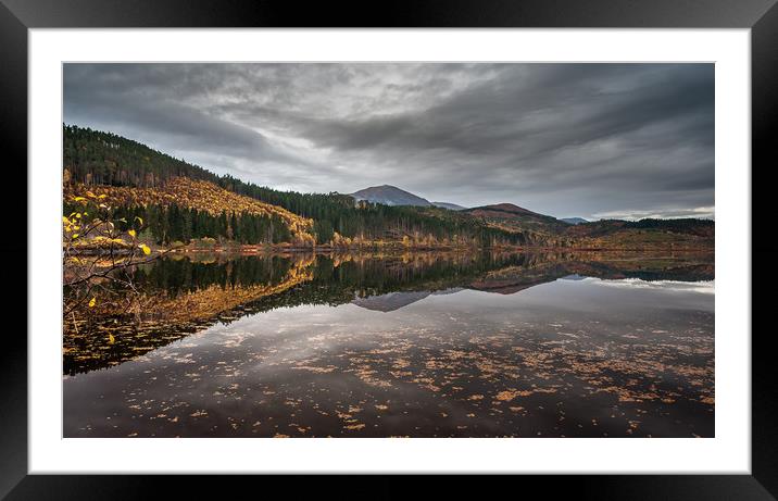Loch Garry Reflections Framed Mounted Print by Paul Andrews