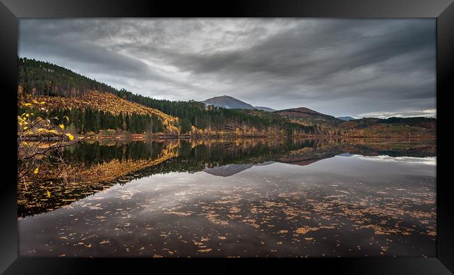 Loch Garry Reflections Framed Print by Paul Andrews