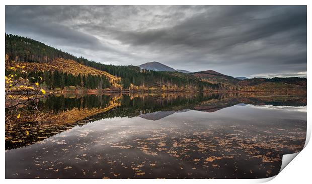 Loch Garry Reflections Print by Paul Andrews