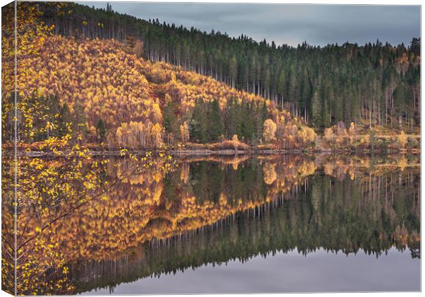 Loch Garry Reflections #3 Canvas Print by Paul Andrews