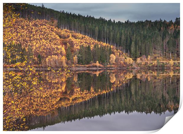 Loch Garry Reflections #3 Print by Paul Andrews