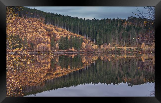 Loch Garry Reflections #4 Framed Print by Paul Andrews