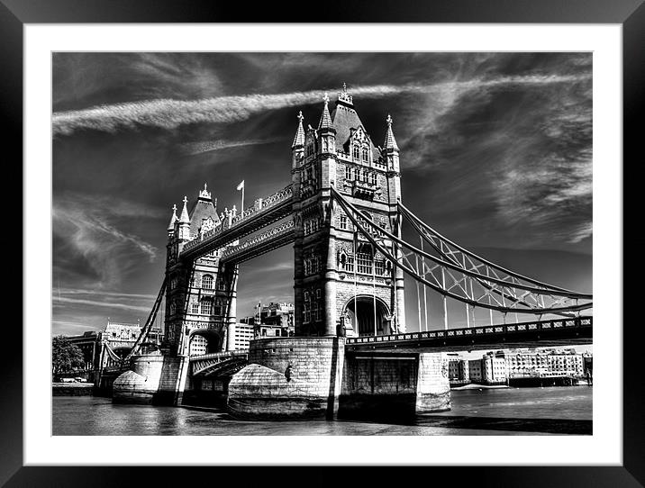 Tower Bridge Framed Mounted Print by Andreas Hartmann