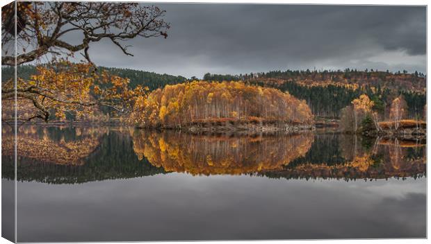 Loch Garry Gold Canvas Print by Paul Andrews