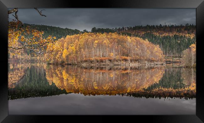 Loch Garry (Autumn Gold) Framed Print by Paul Andrews