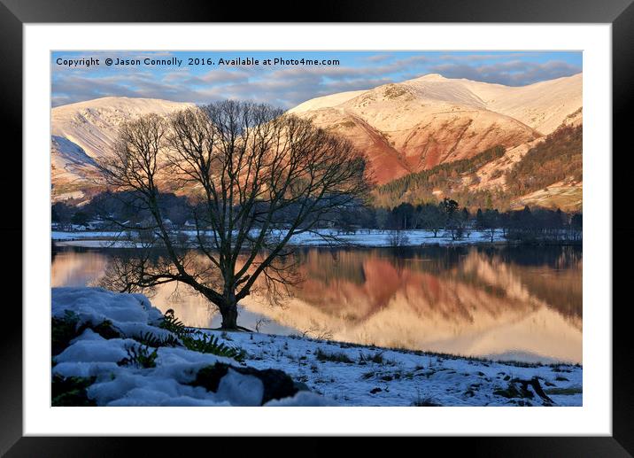 Last Light At Grasmere Framed Mounted Print by Jason Connolly