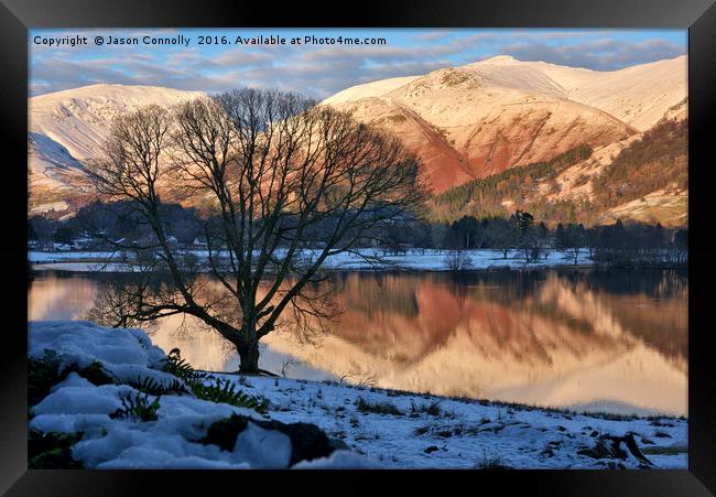 Last Light At Grasmere Framed Print by Jason Connolly