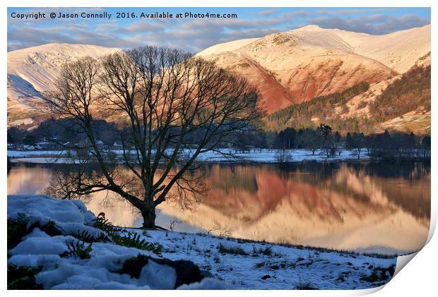 Last Light At Grasmere Print by Jason Connolly