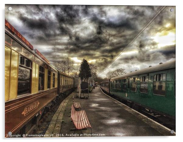 Tenterden TownTrain Station Acrylic by Framemeplease UK