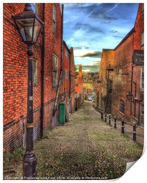 Conduit hill in Rye East Sussex Print by Framemeplease UK