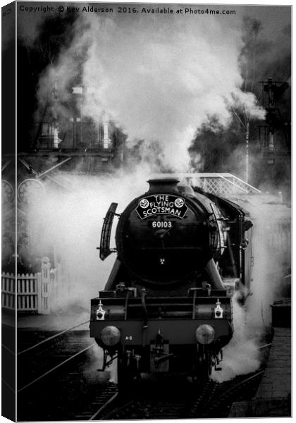 The Flying Scotsman Canvas Print by Kev Alderson