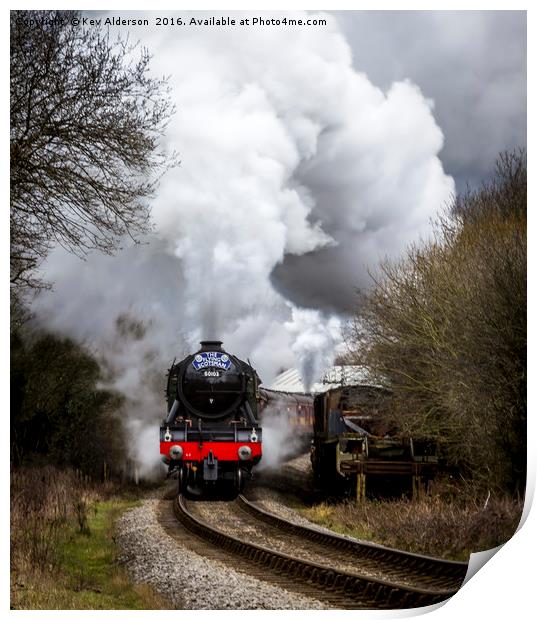 The Flying Scotsman Print by Kev Alderson