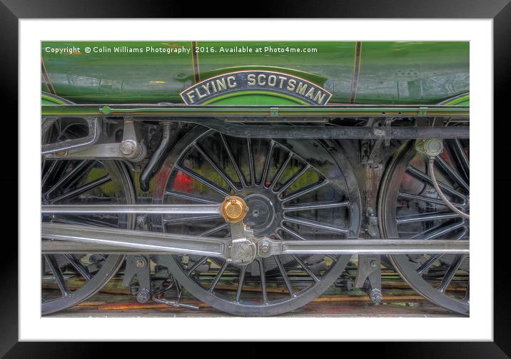 The Return Of The Flying Scotsman 1 Framed Mounted Print by Colin Williams Photography