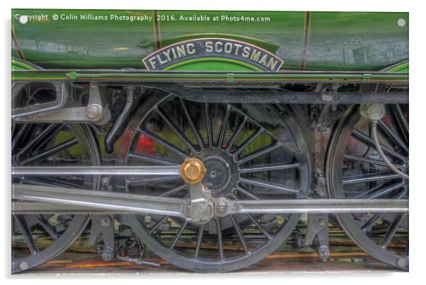 The Return Of The Flying Scotsman 1 Acrylic by Colin Williams Photography