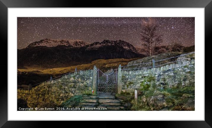 Gateway to the stars Framed Mounted Print by Lee Sutton