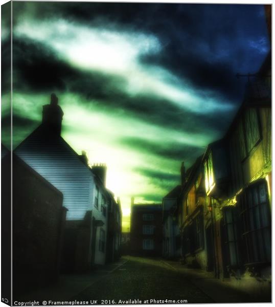 Northern lights over Rye  Canvas Print by Framemeplease UK