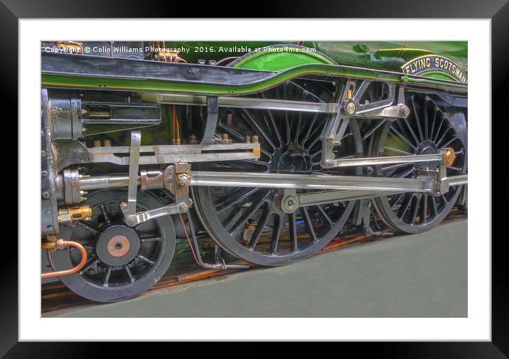 The Return Of The Flying Scotsman 2 Framed Mounted Print by Colin Williams Photography
