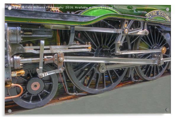 The Return Of The Flying Scotsman 2 Acrylic by Colin Williams Photography